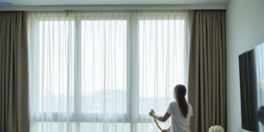 Delicate sheer drape cleaning reservoir-vic Matty Curtain Cleaning