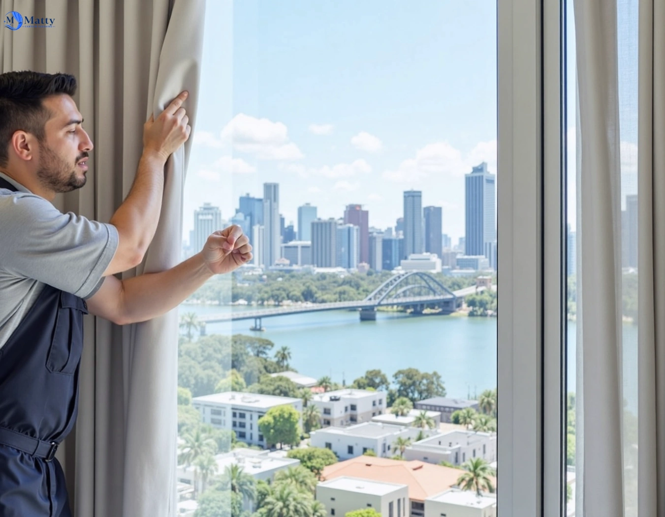 Professional curtain steam cleaning service reservoir-vic QLD by Matty Curtain Cleaning